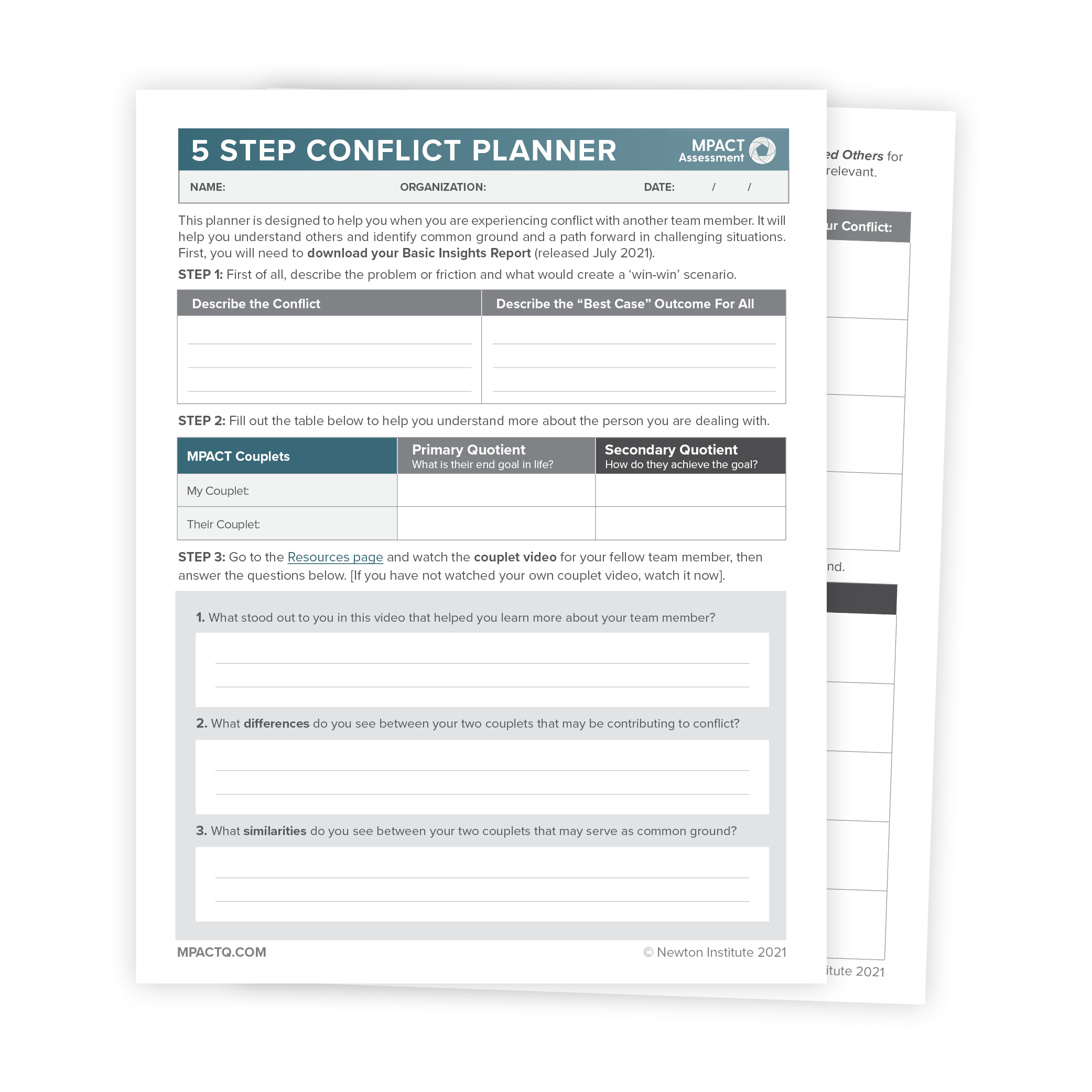 Conflict Planner