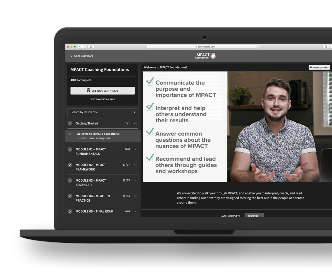 MPACT Foundations Course